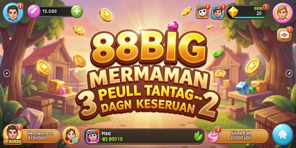 Tampilan gameplay <strong>88BIG</strong> yang penuh warna dan aksi mencocokkan.