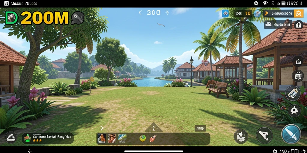 Screenshot gameplay D200M yang menunjukkan tantangan menyenangkan.