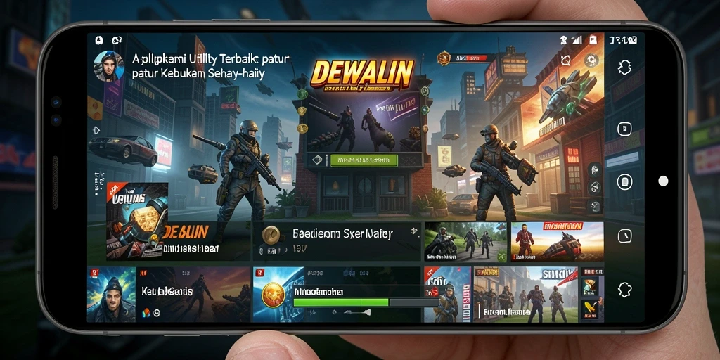 Tampilan antarmuka DEWALIN yang sederhana dan intuitif.