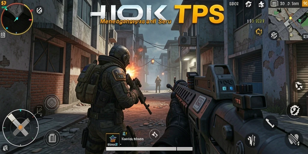 Tampilan aksi mendebarkan dalam game TPS HOKI9.