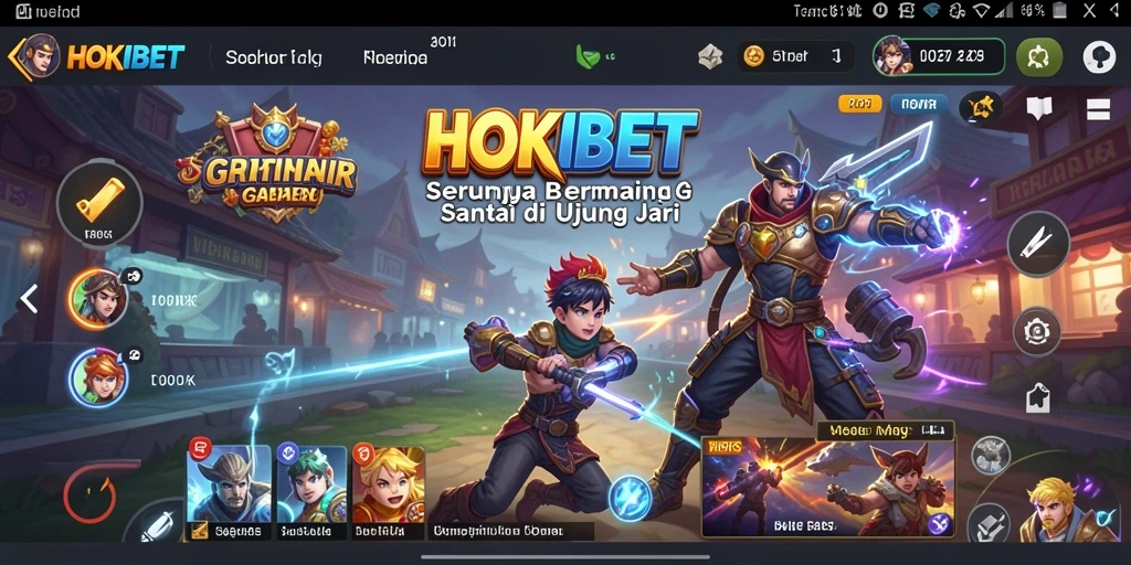 Tangkapan layar HOKIBET menampilkan gameplay santai yang menghibur.