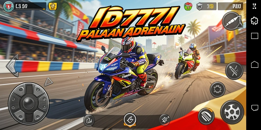 Tampilan menegangkan dari aksi balap motor di ID777.