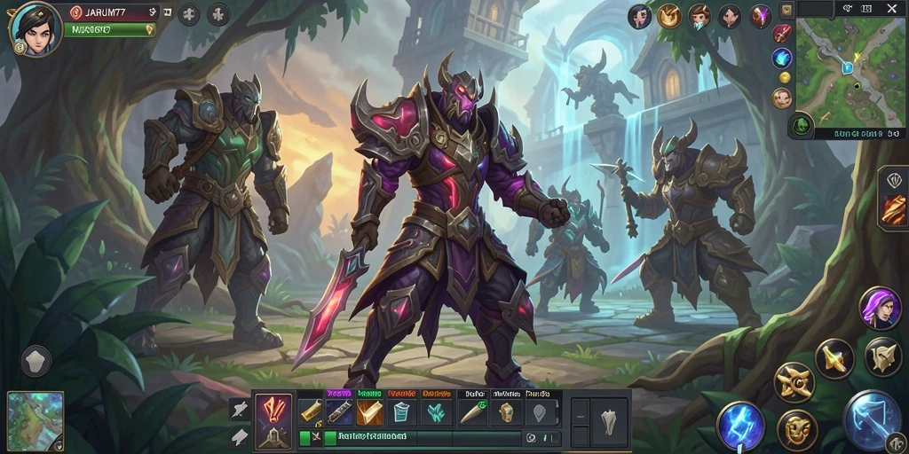Gameplay seru dan adiktif dalam JARUM77 MMORPG.