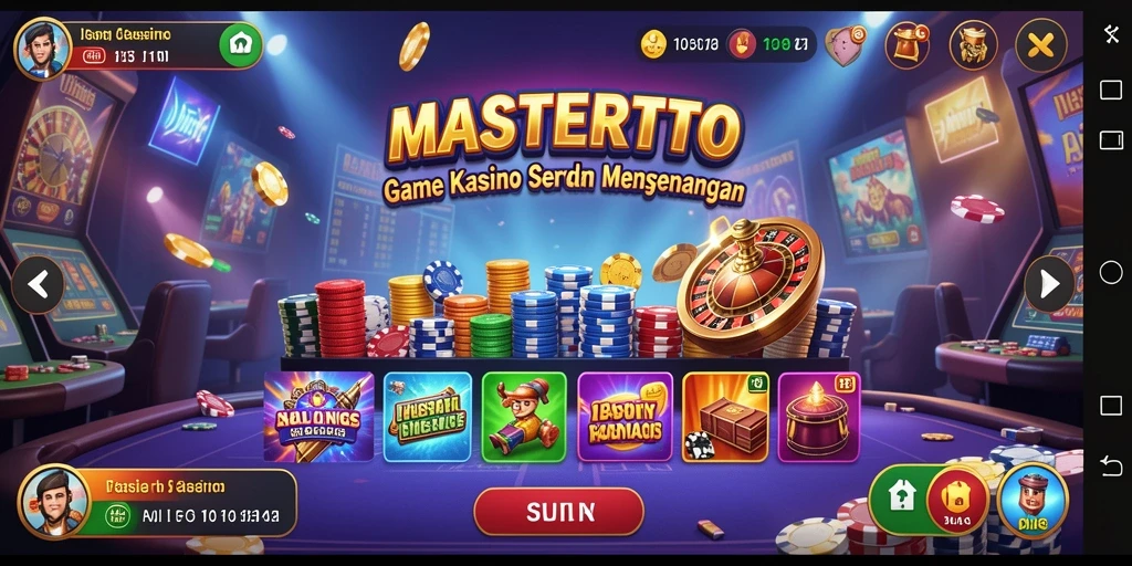 Tampilan permainan Kasino yang menegangkan di MASTERTOTO.