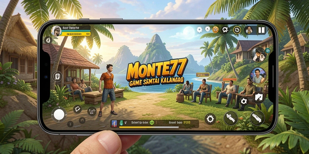Tampilan dinamis dan menyenangkan dalam gameplay MONTE77.