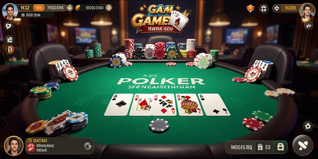 Gameplay seru dalam aplikasi poker N32 yang penuh tantangan.