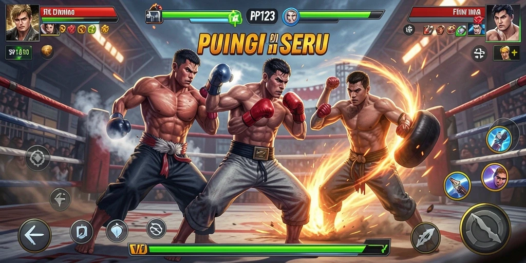 Gameplay PP123 dengan karakter Fighting yang seru.