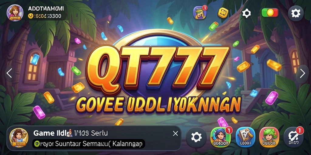Screenshot utama QT777 menampilkan gameplay Idle yang menarik.