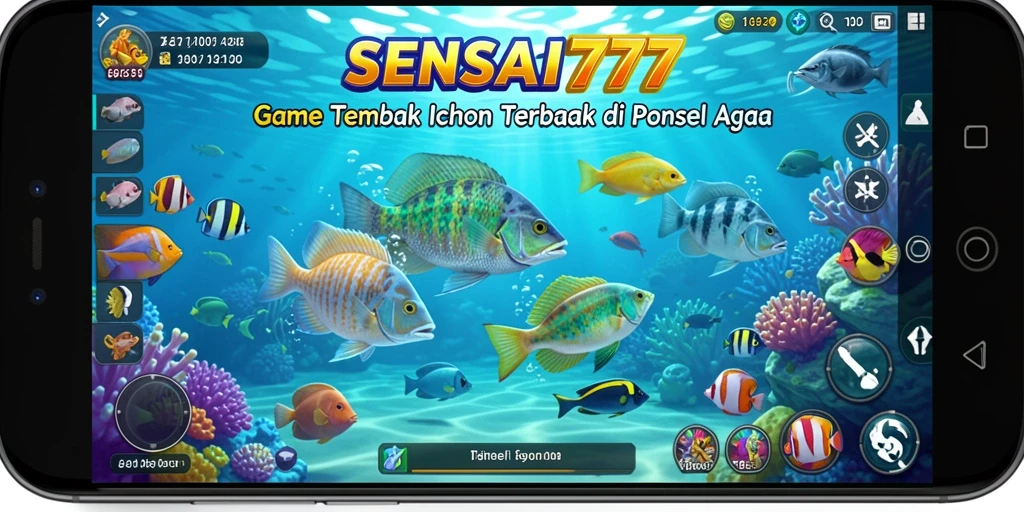 Gameplay SENSASI777 yang penuh aksi saat menembak ikan.