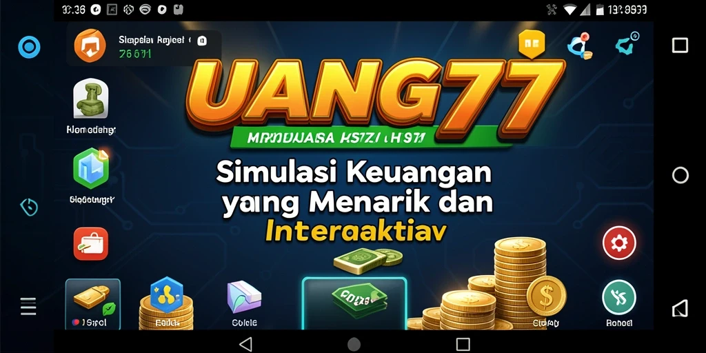 Menampilkan gameplay menarik dari UANG77 dengan elemen simulasi keuangan.