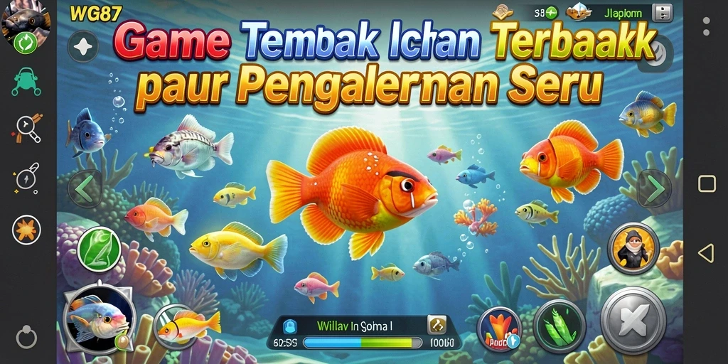 Tampilan gameplay WG87 dengan aksi menembak ikan yang dinamis.