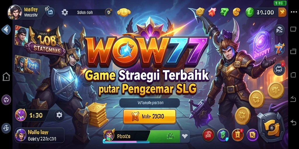 Tampilan gameplay menarik dari permainan strategi WOW77.